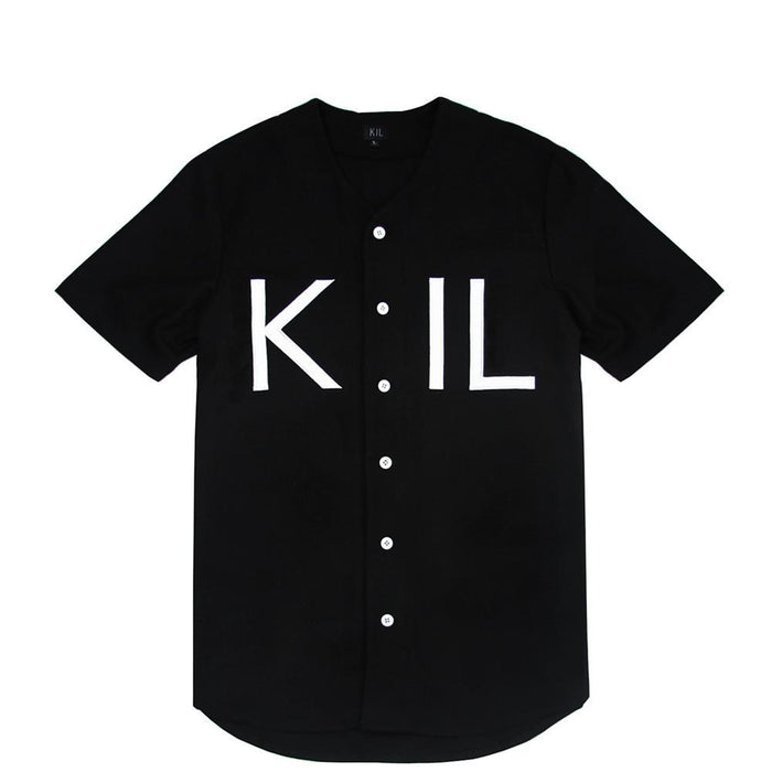KIL Wool Baseball Top - Black