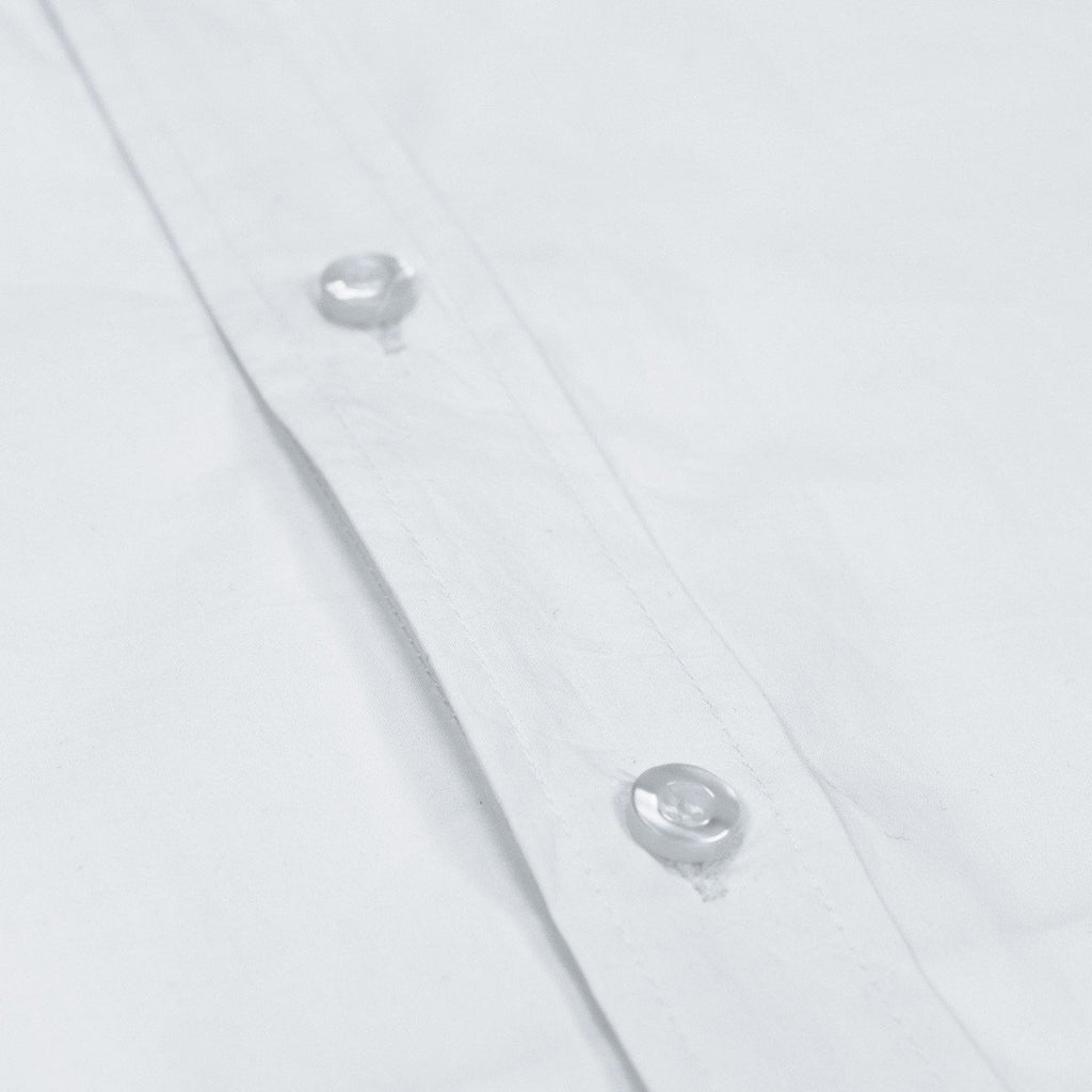 Base Mandarin SS Buttonup - White