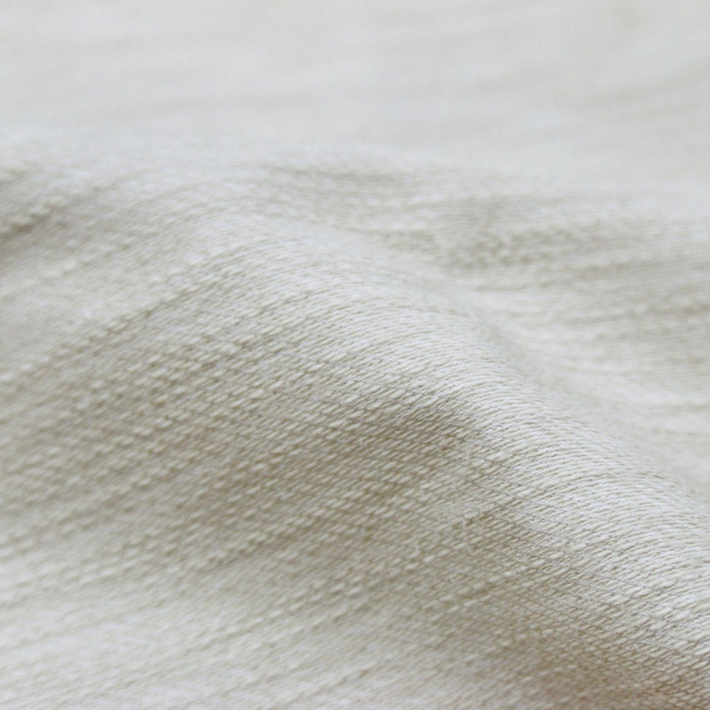 Brushed Melange Extended Scoop Shirt - Ivory