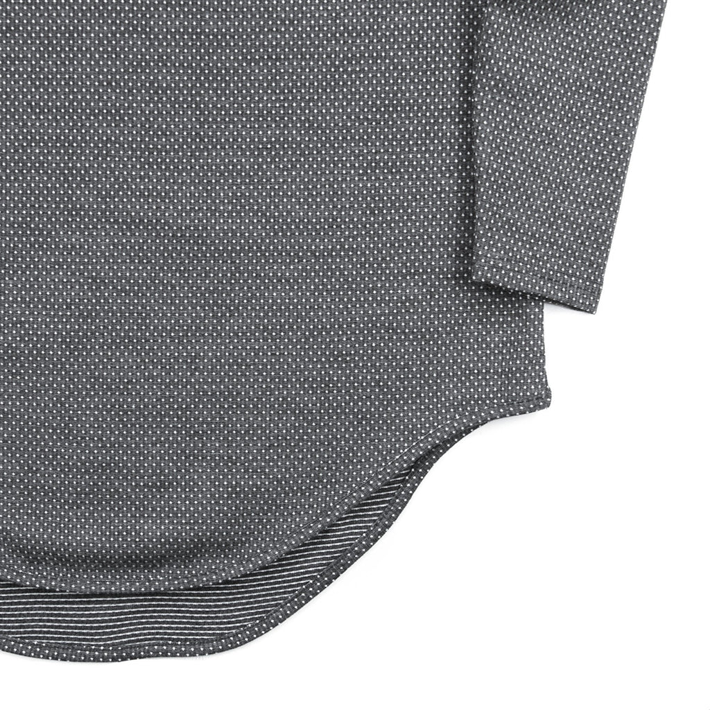 Macrodot Dropped Shoulder LS - Charcoal