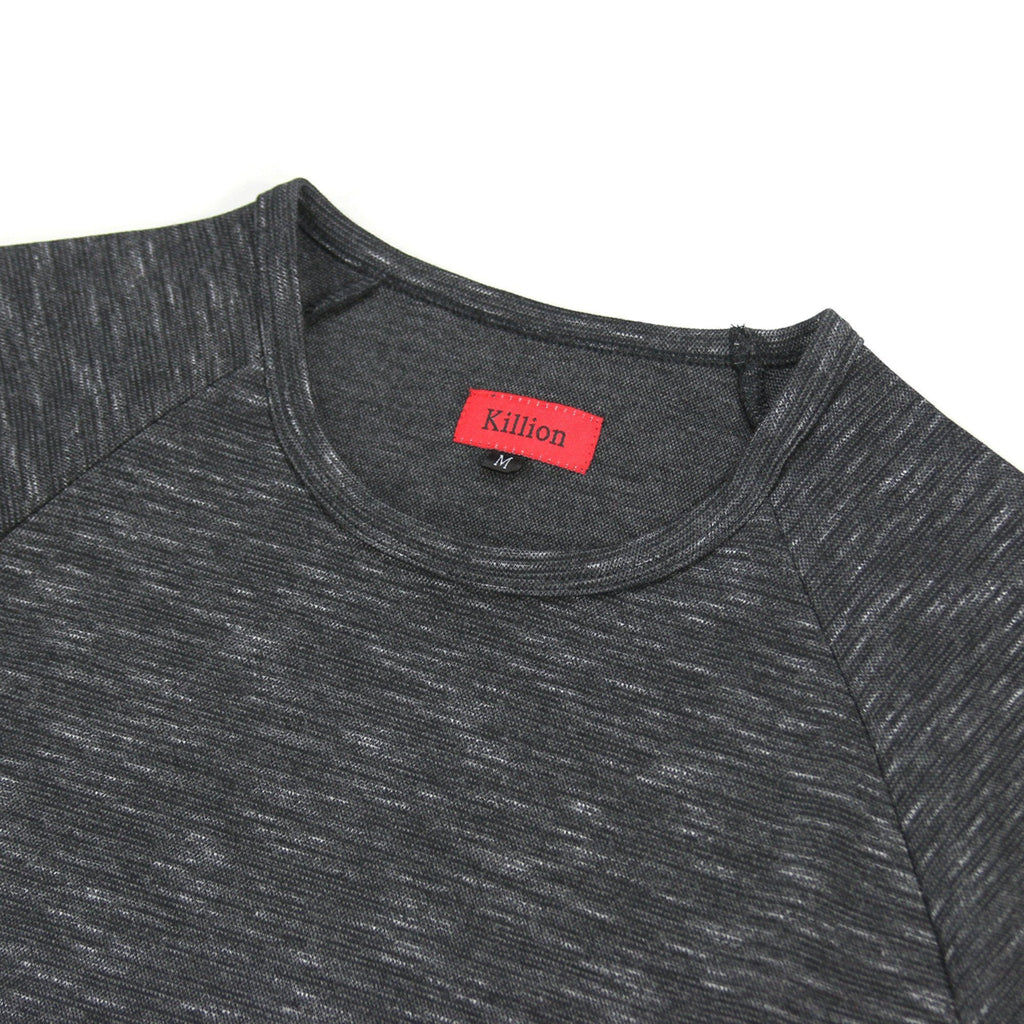 Marled Scoop Long Sleeve - Black