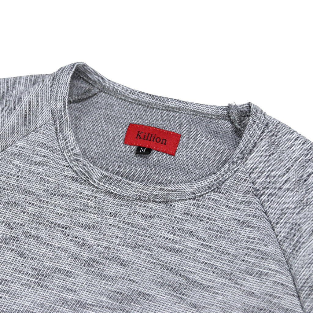 Marled Scoop Long Sleeve - Grey