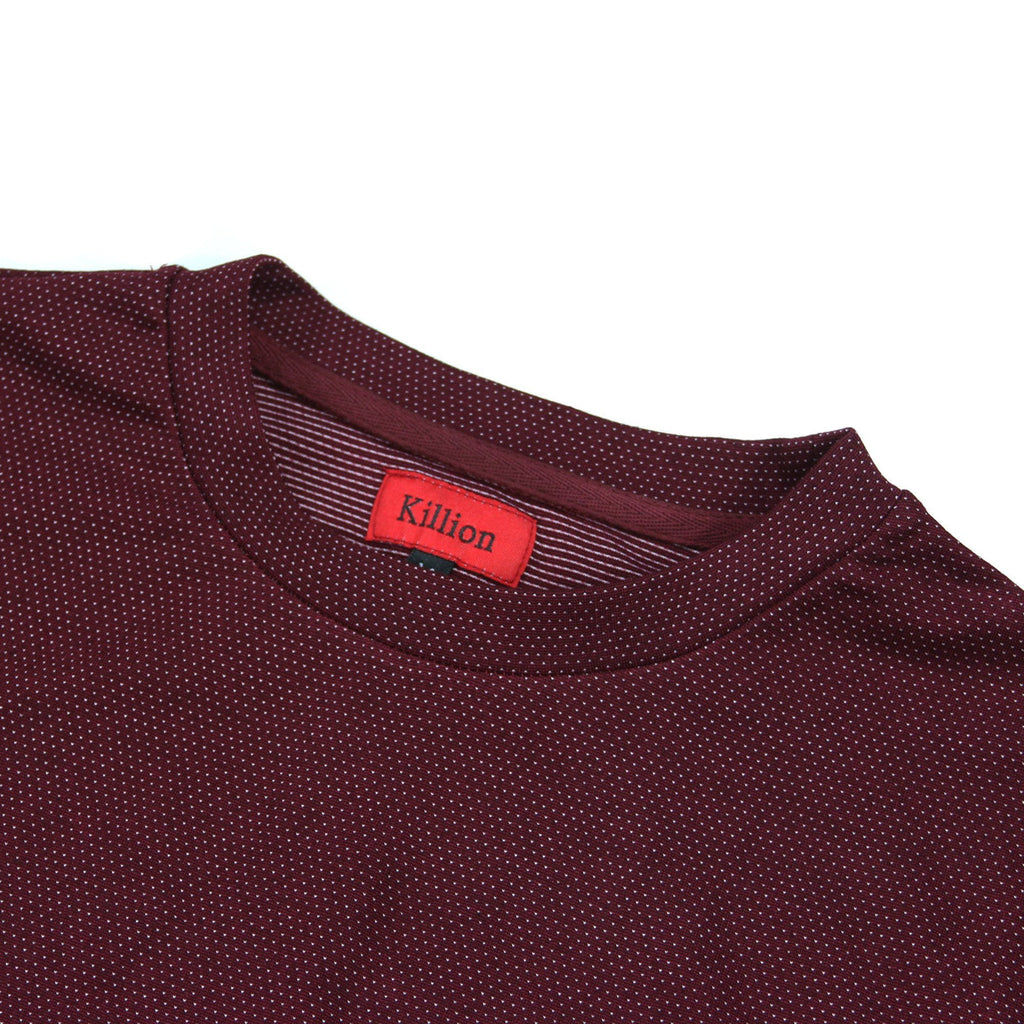 Microdot Long Sleeve - Burgundy