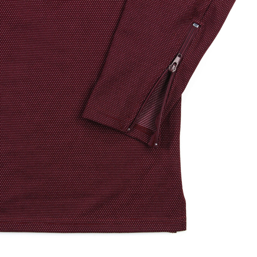 Microdot Long Sleeve - Burgundy