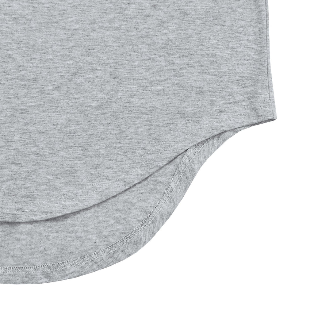 Scalloped SS Essential 2.0 - Heather Grey