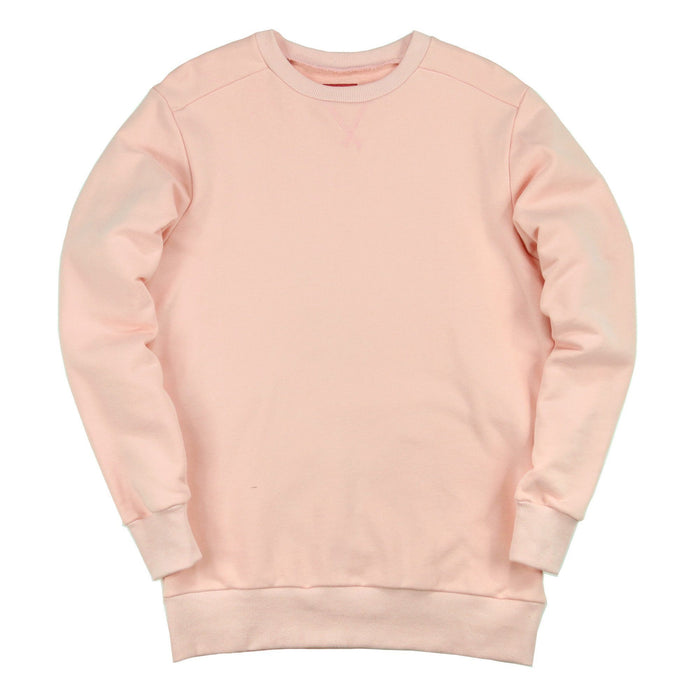 Overlap Crewneck Sweater - Peach
