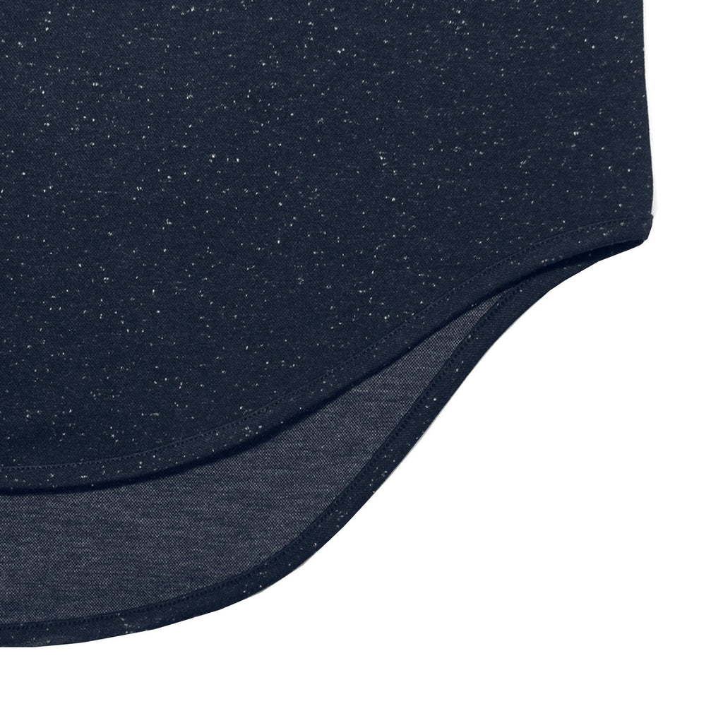 Speckle Dropped Shoulder SS - Navy