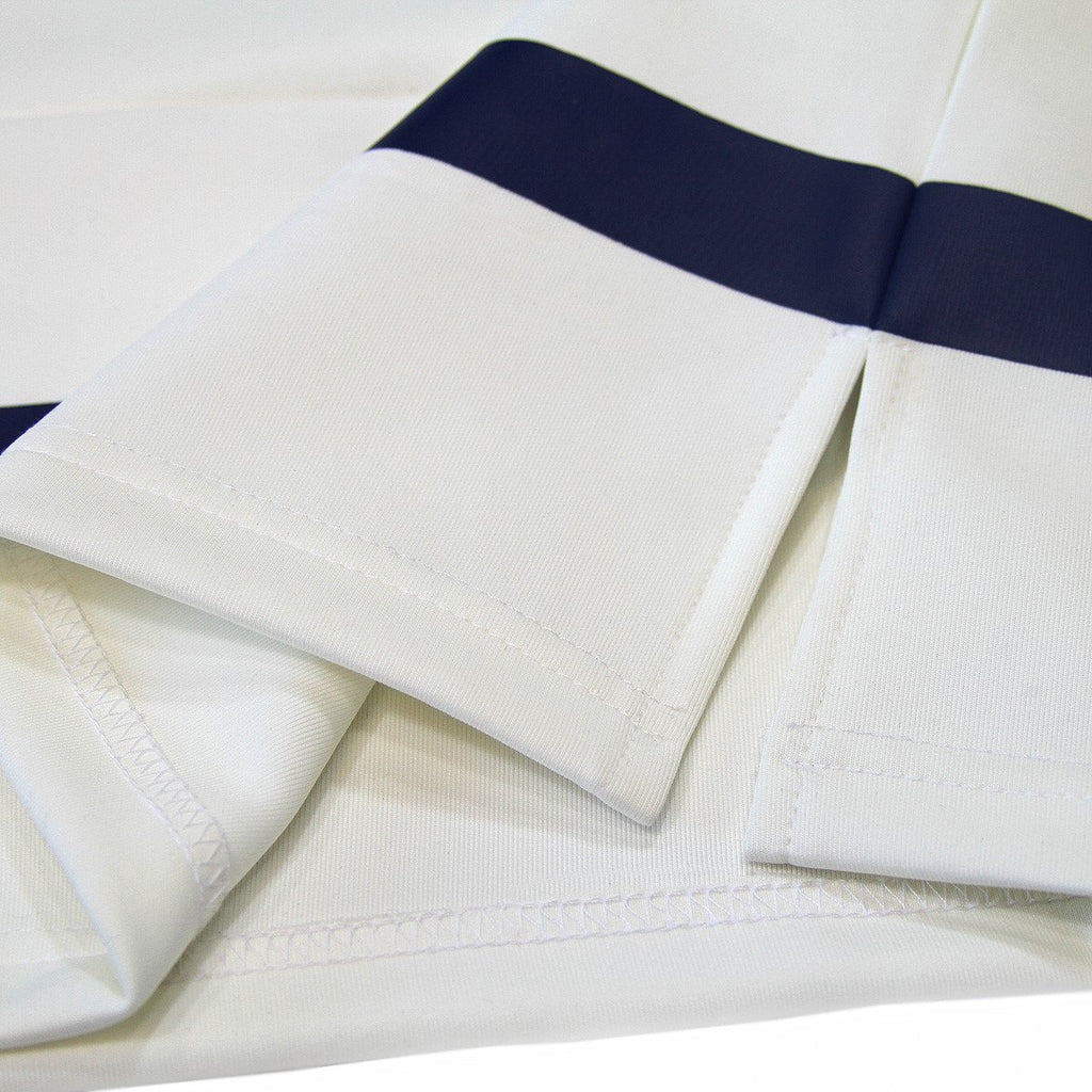 Paneled Hockey Top - Beige/Navy