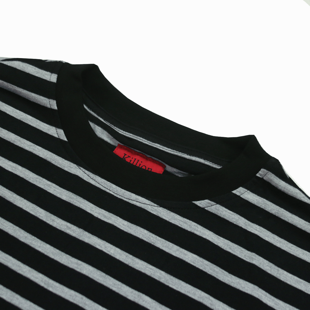 Standard Striped L/S Essential - Black/Grey