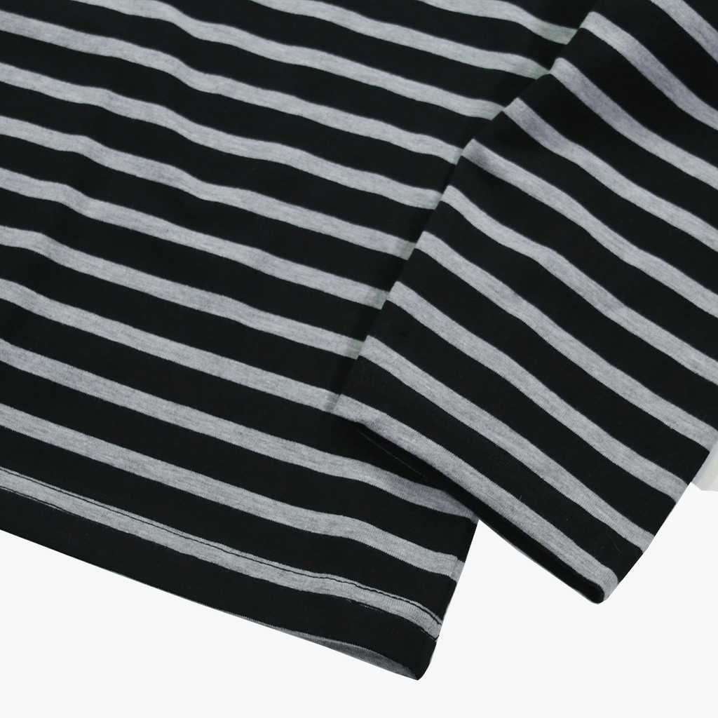 Standard Striped L/S Essential - Black/Grey
