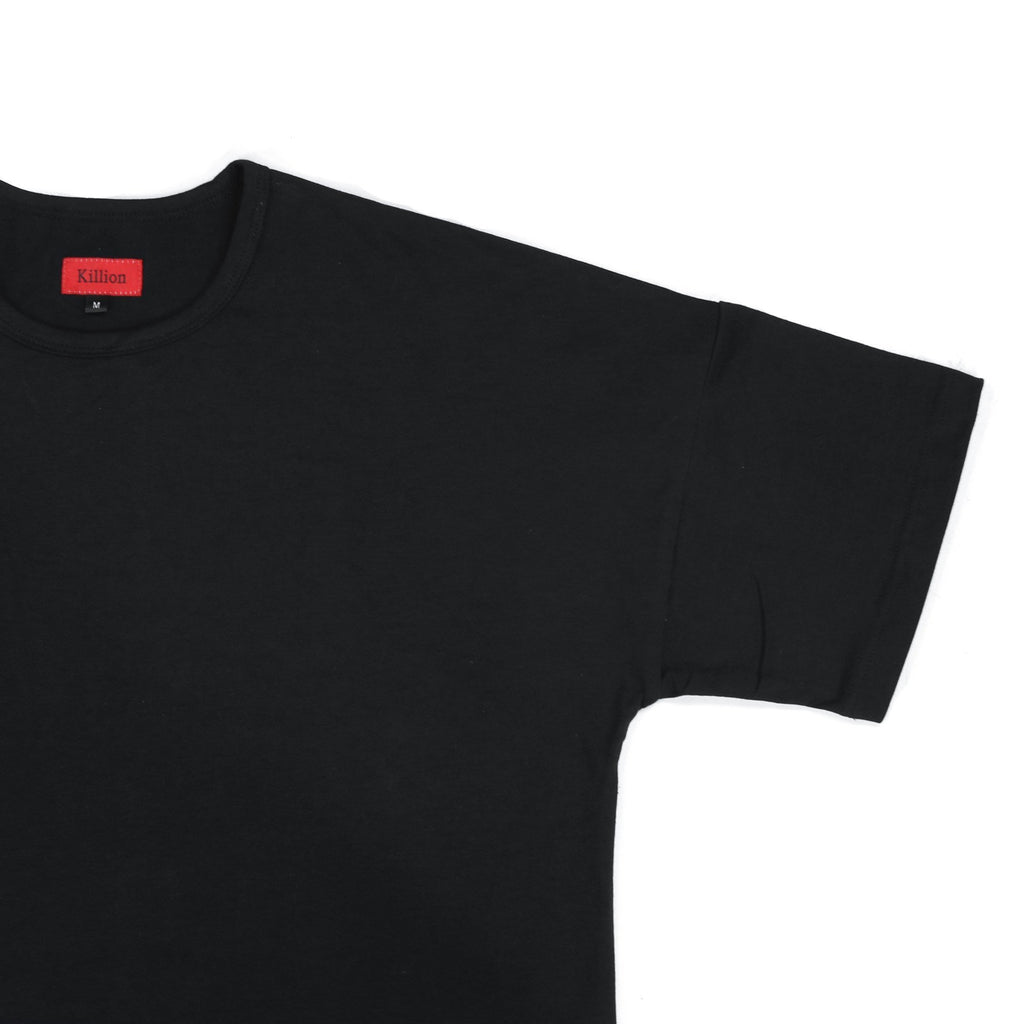 Essential Dropped Shoulder Box Tee - Black