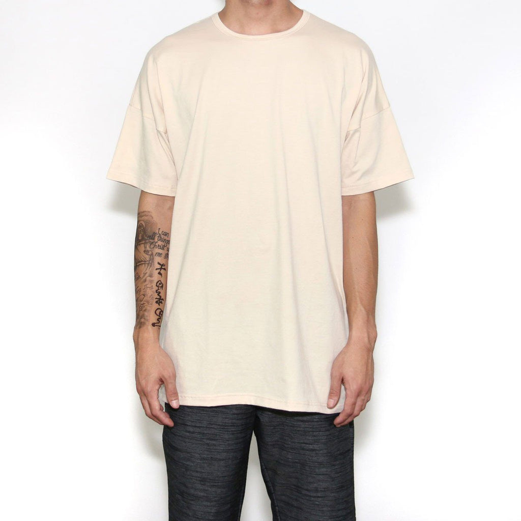 Essential Dropped Shoulder Box Tee - Ivory