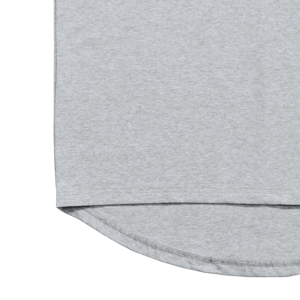 Mock Neck Shirt - Heather Grey