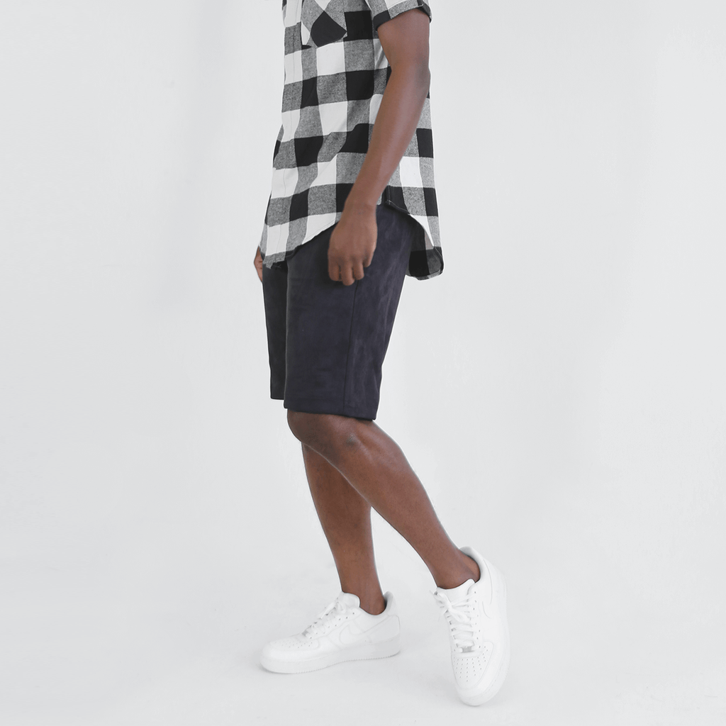 Suede Butter Shorts - Black
