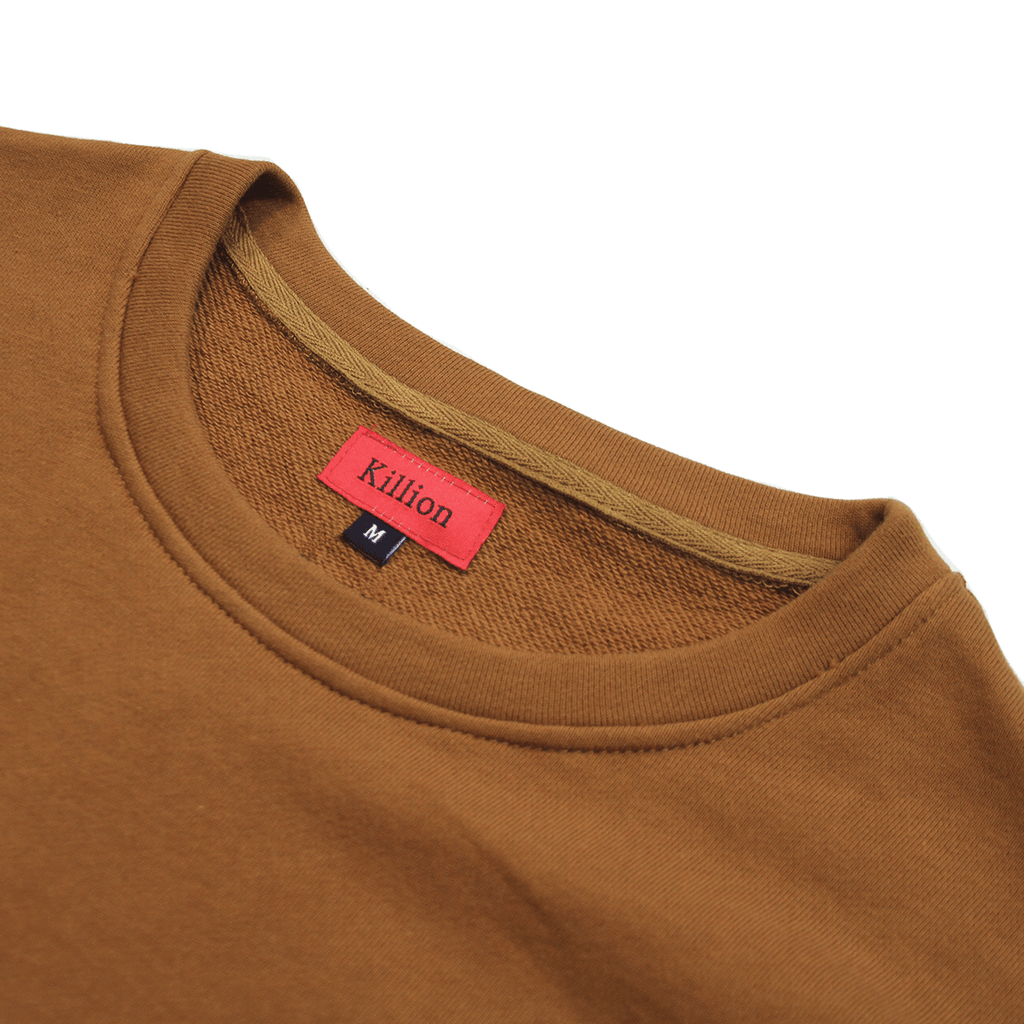 Oversized Double Sleeve Crewneck - Burnt Sienna