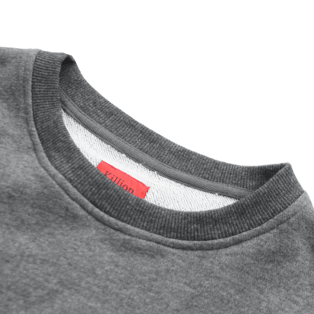 Oversized Side Cut Crewneck - Dark Grey