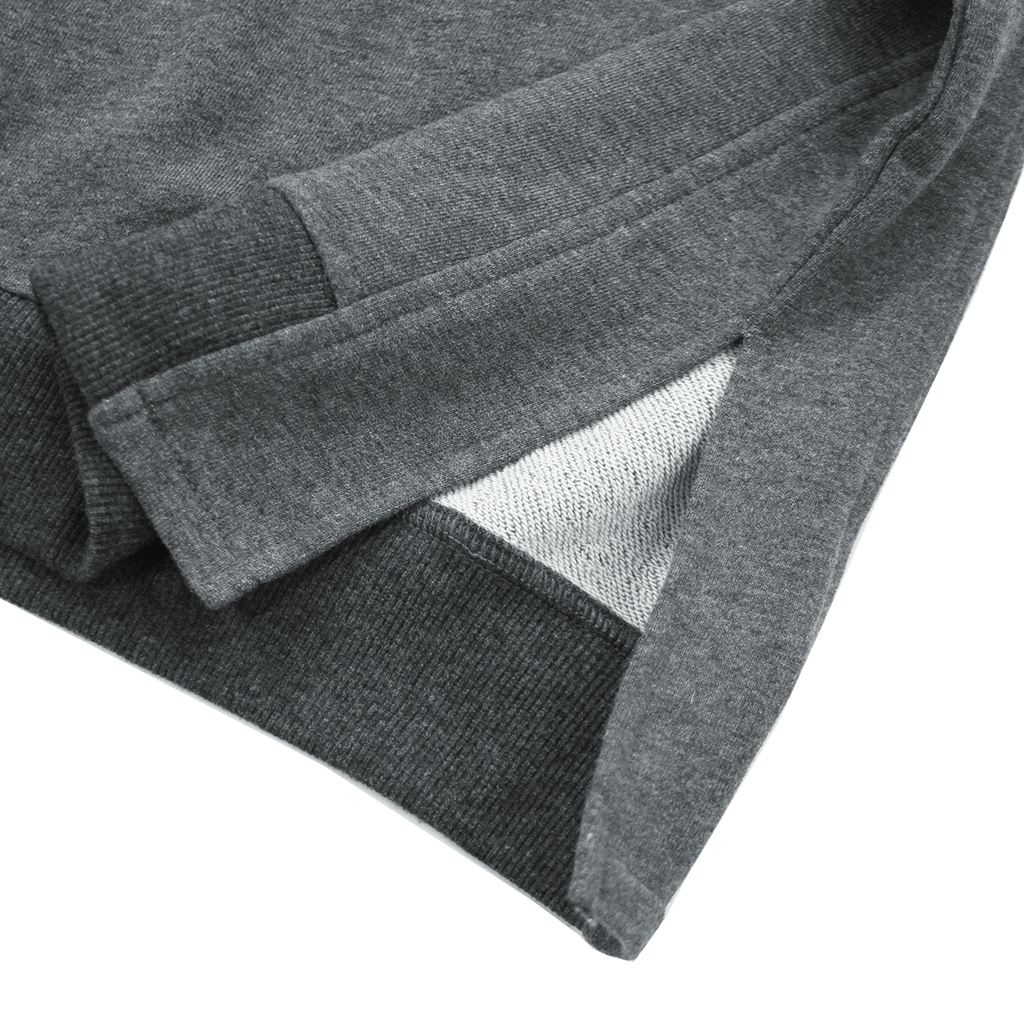Oversized Side Cut Crewneck - Dark Grey