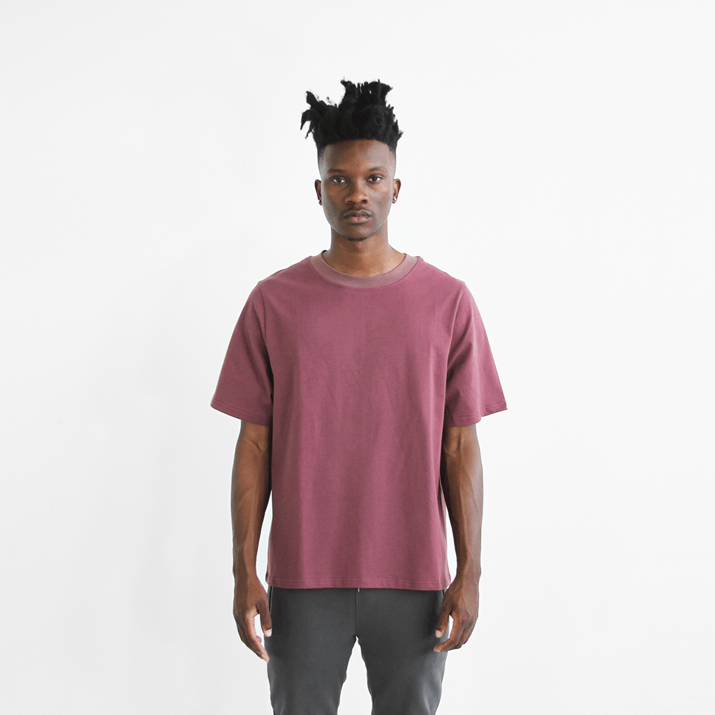 Premium Oversized Tee - Plum