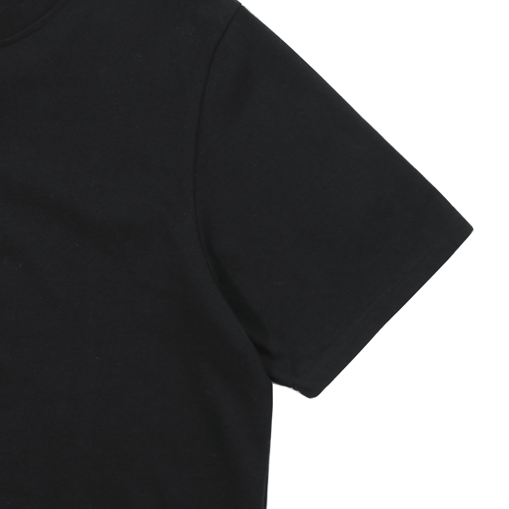 Premium Scallop Extended Tee - Black