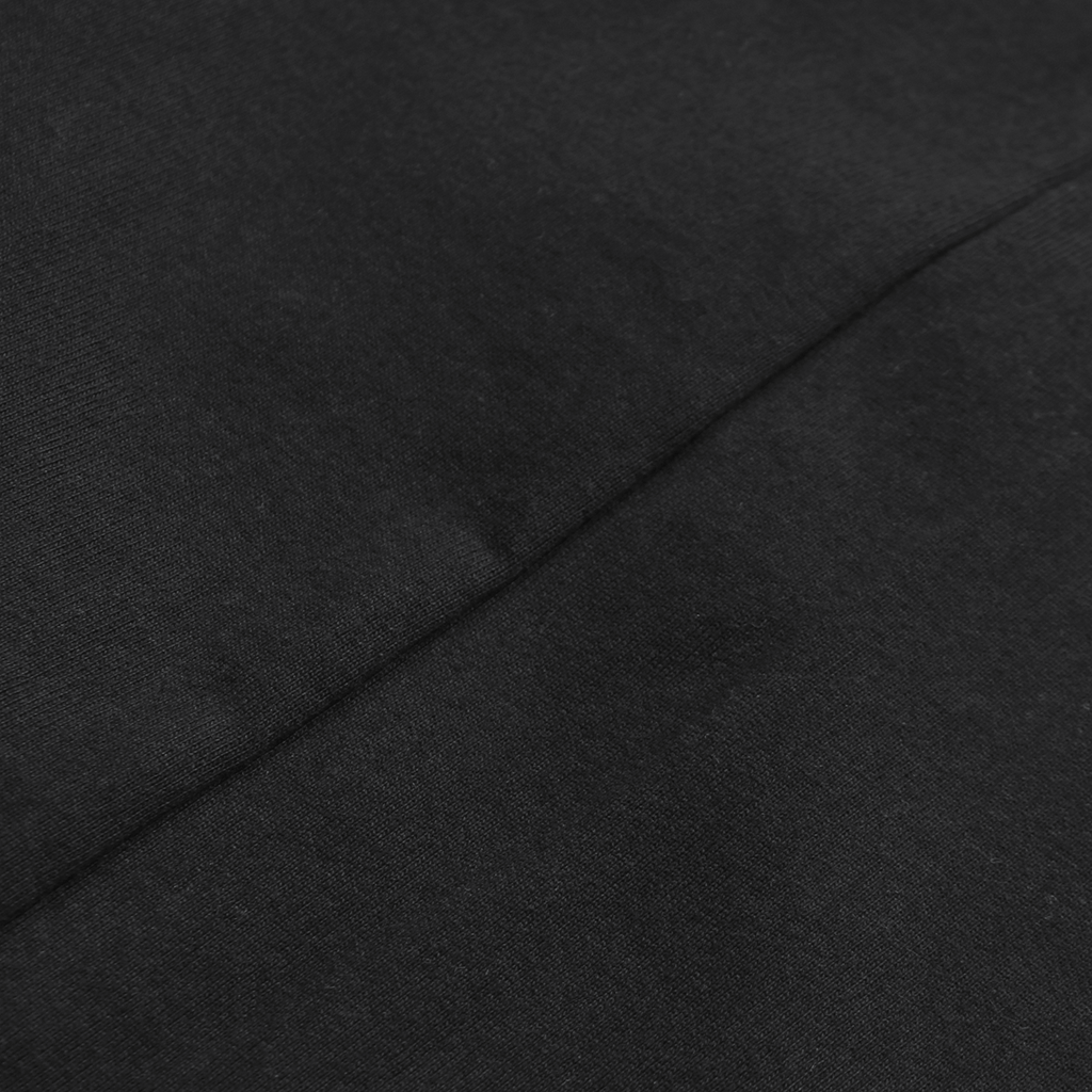 Premium Scallop Extended Tee - Black