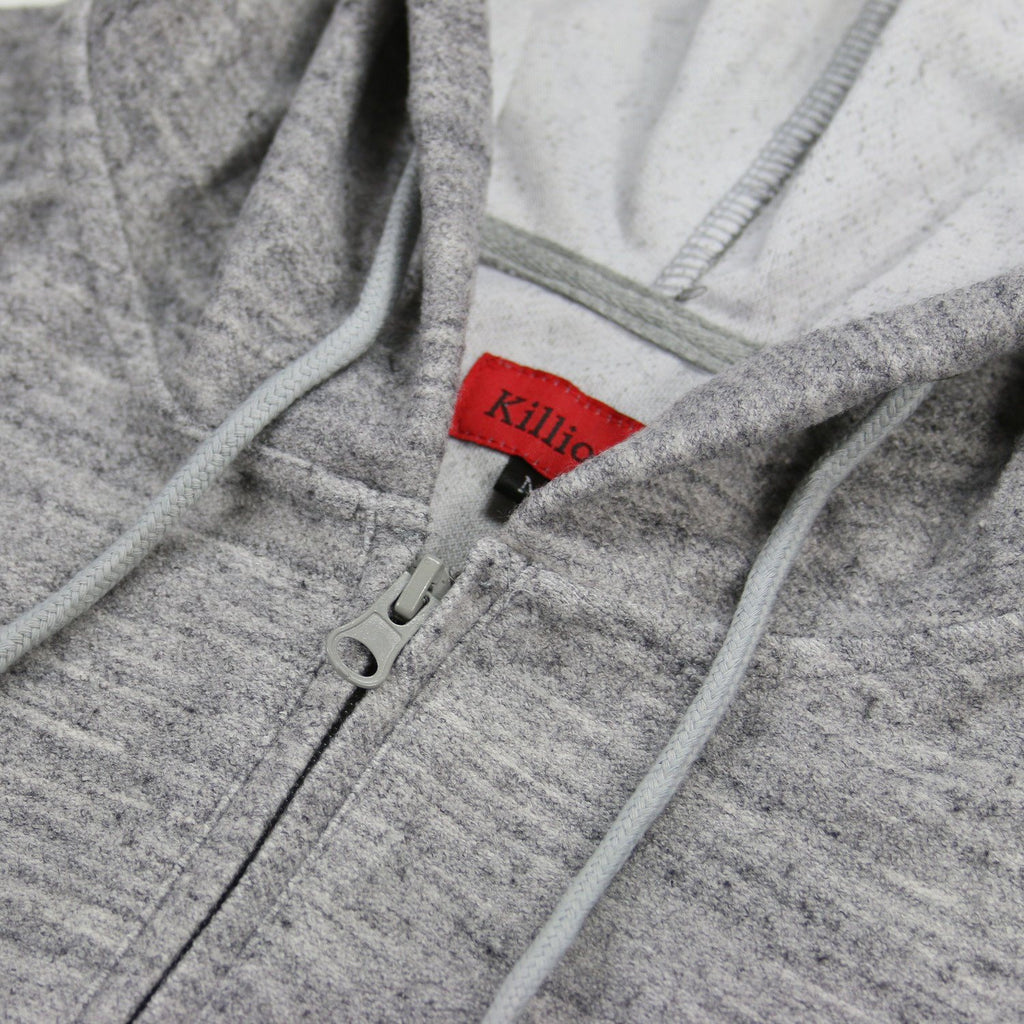 Wool Half Zip Pullover Hoody - Grey