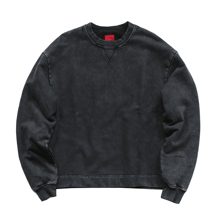 Vintage Washed Crewneck - Washed Black