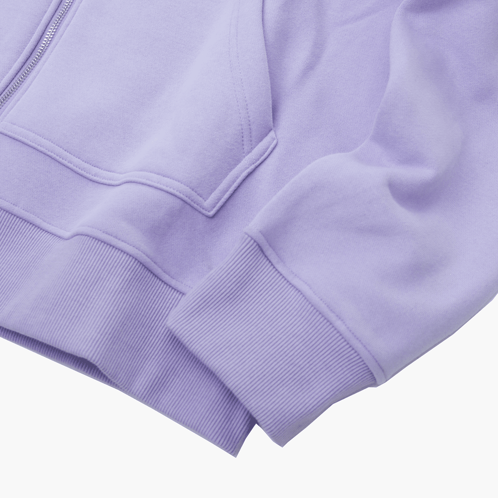 Premium Full X-Zip Hoodie - Soft Lavender