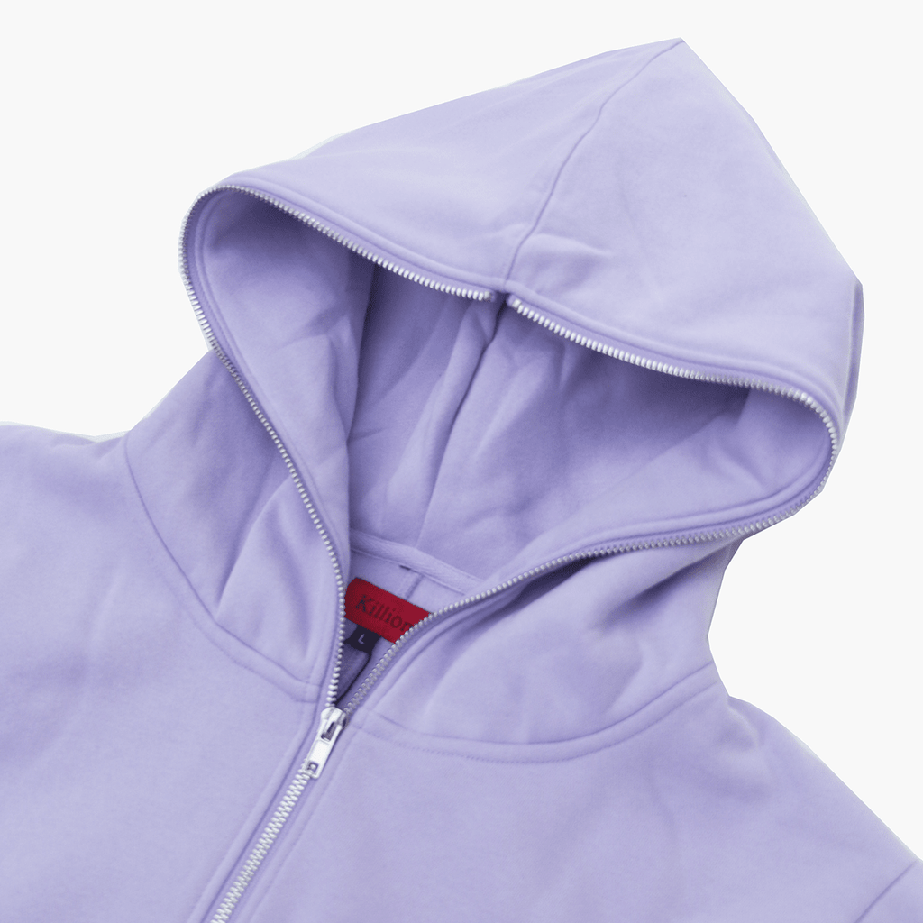 Premium Full X-Zip Hoodie - Soft Lavender