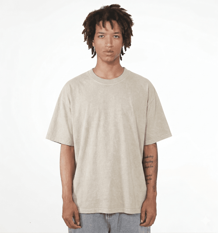 Washed Essential Tee - Sand