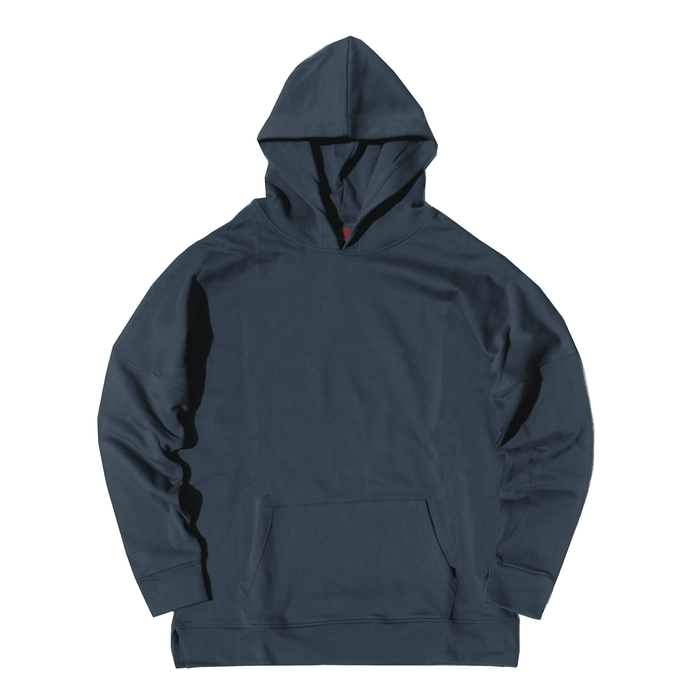 Draped Essential Hoodie - Prussian Blue