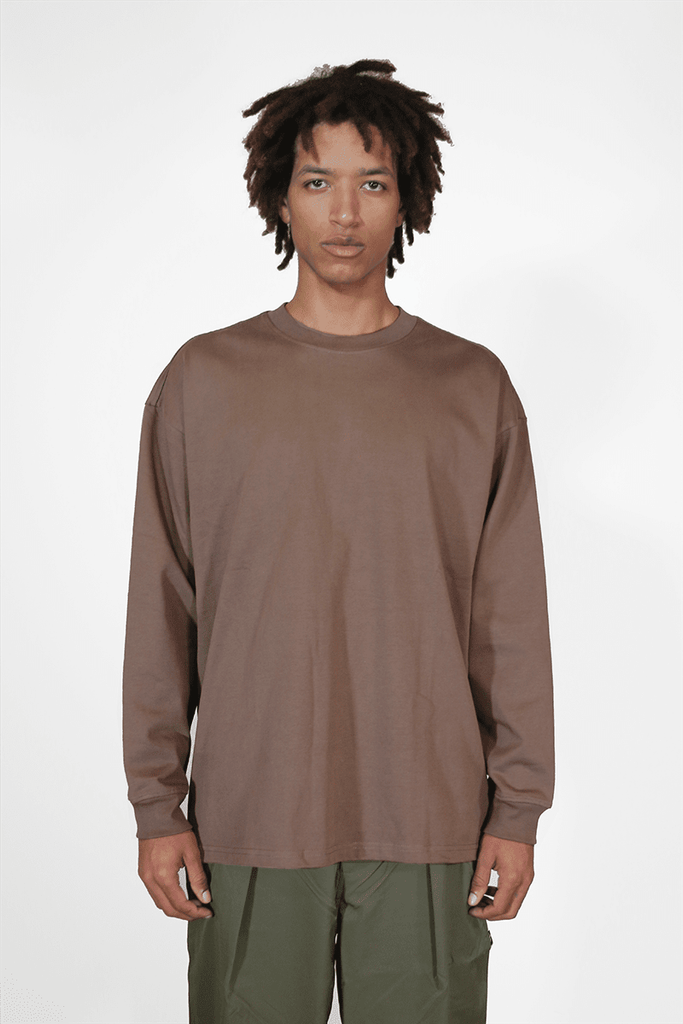 Heavyweight Loose Fit LS - Ash Brown