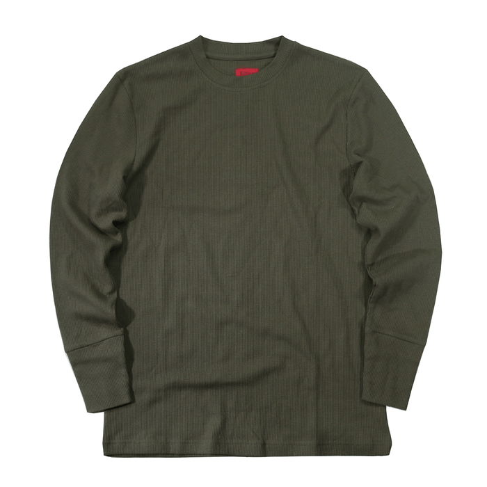 Waffle Knit Long Sleeve - Olive (12.02.21 Release)
