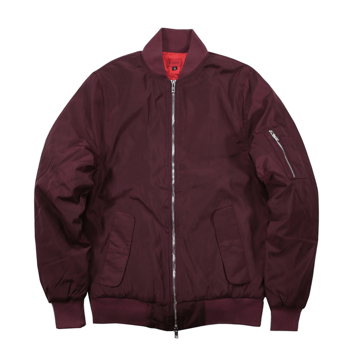 Standard Issue MA-1 Bomber Jacket - Wine Red
