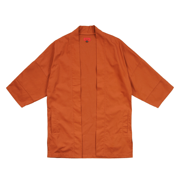 Modern Twill Kimono - Rust