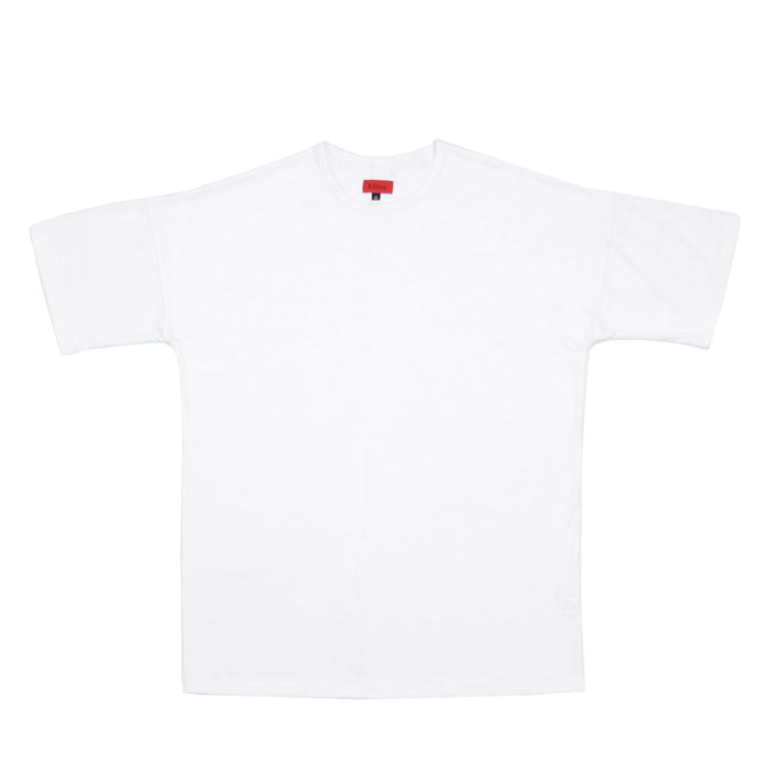 Essential Dropped Shoulder Box Tee - White