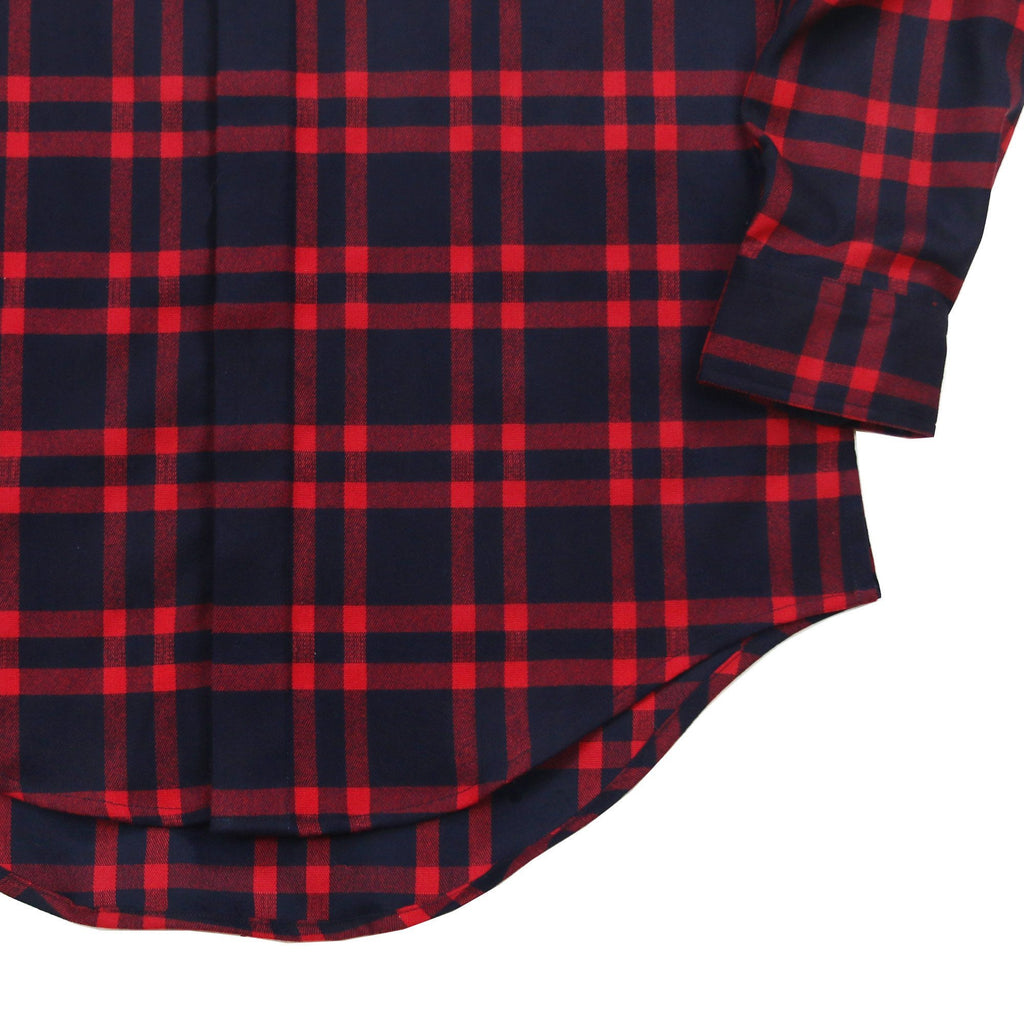 Essex Flannel Buttonup - Red/Navy