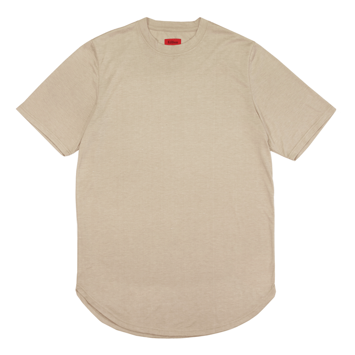 Melange Scoop Shirt - Sand