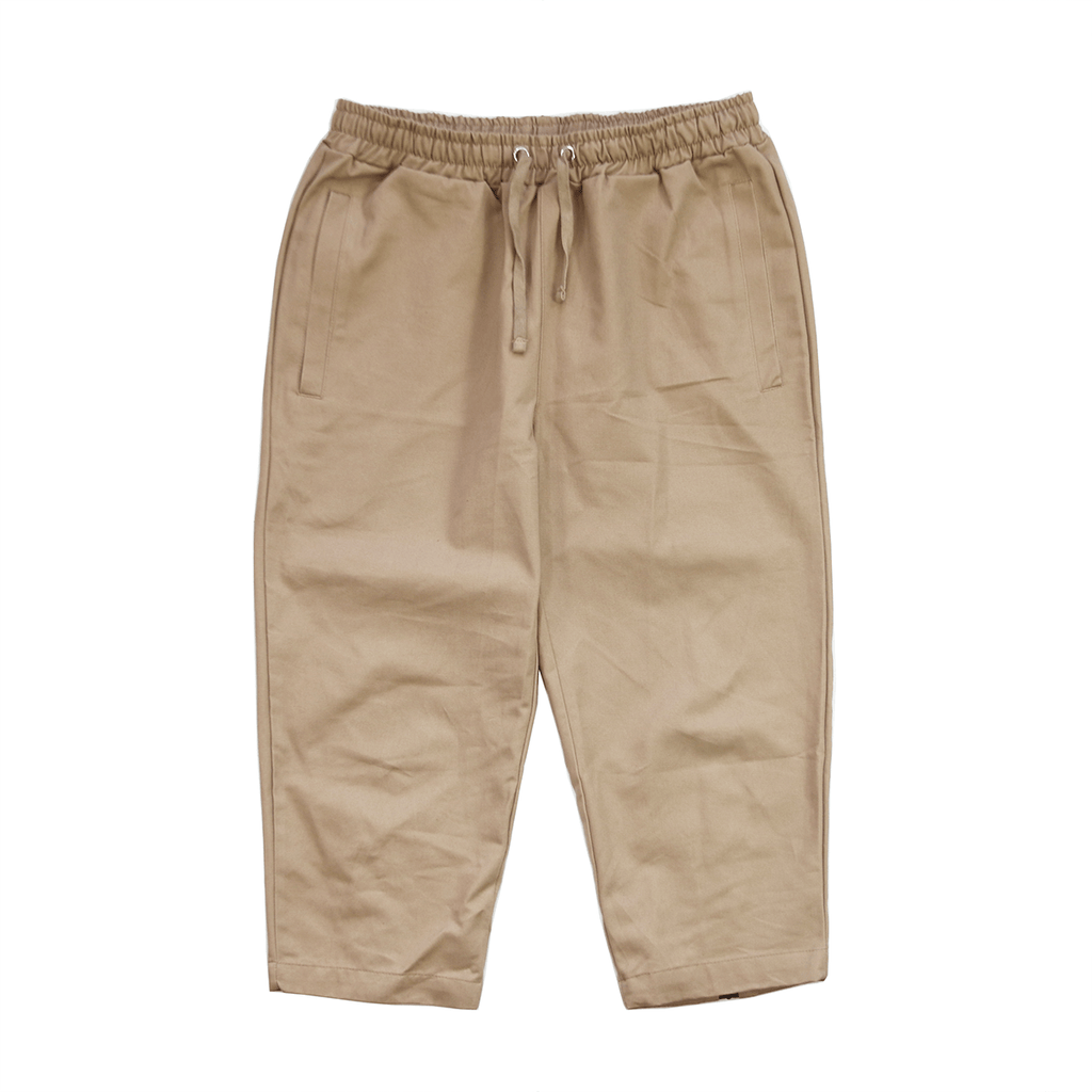 Super Cropped Twill Pant - Khaki