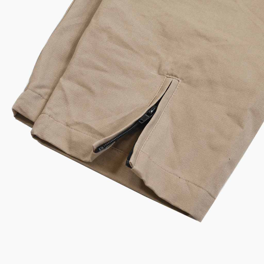 Super Cropped Twill Pant - Khaki