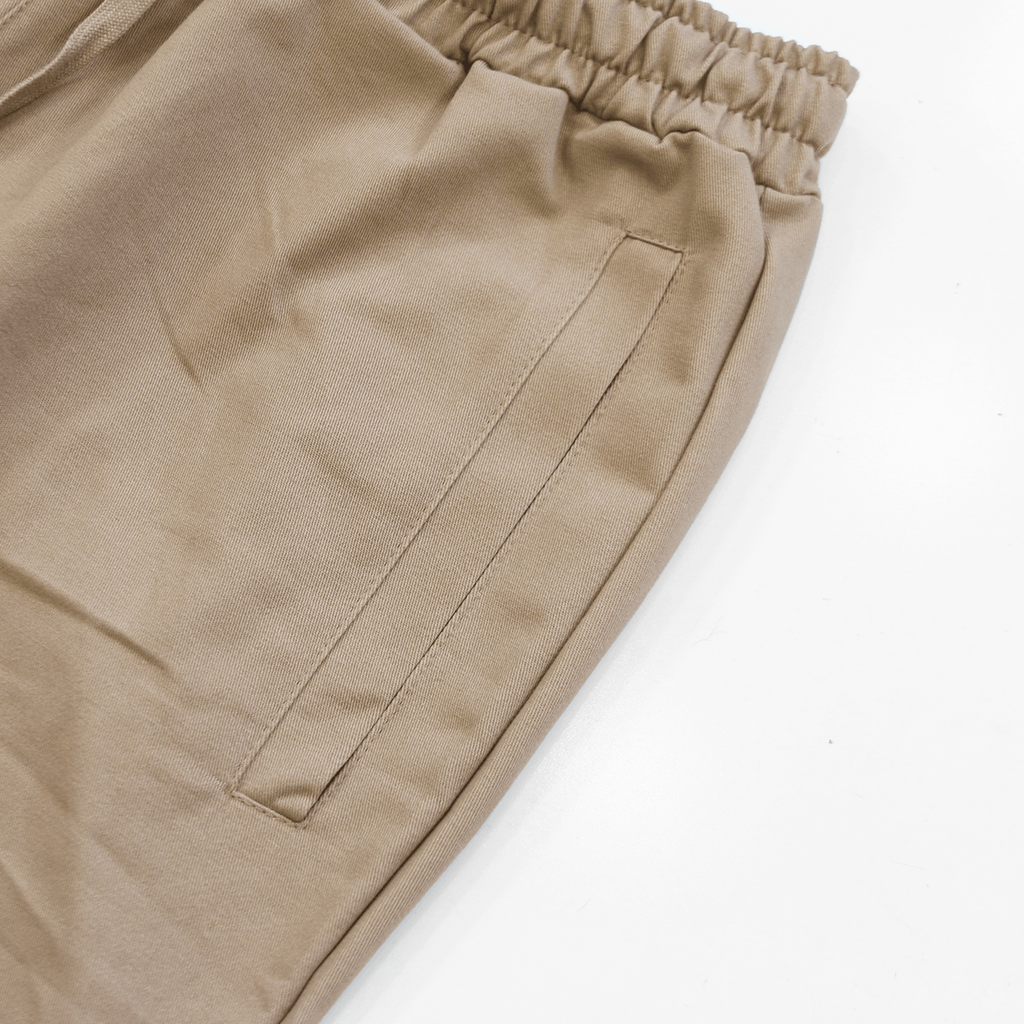 Super Cropped Twill Pant - Khaki