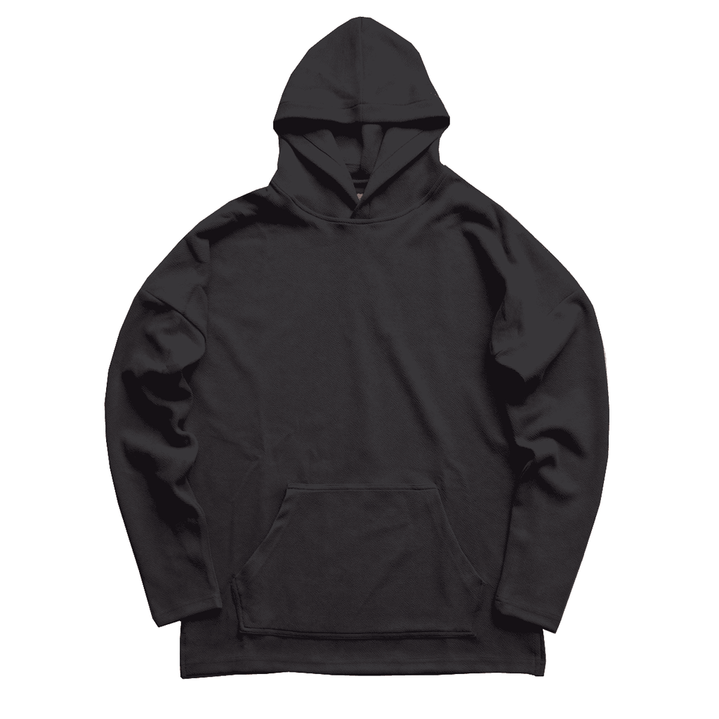 Black hot sale suede hoodie