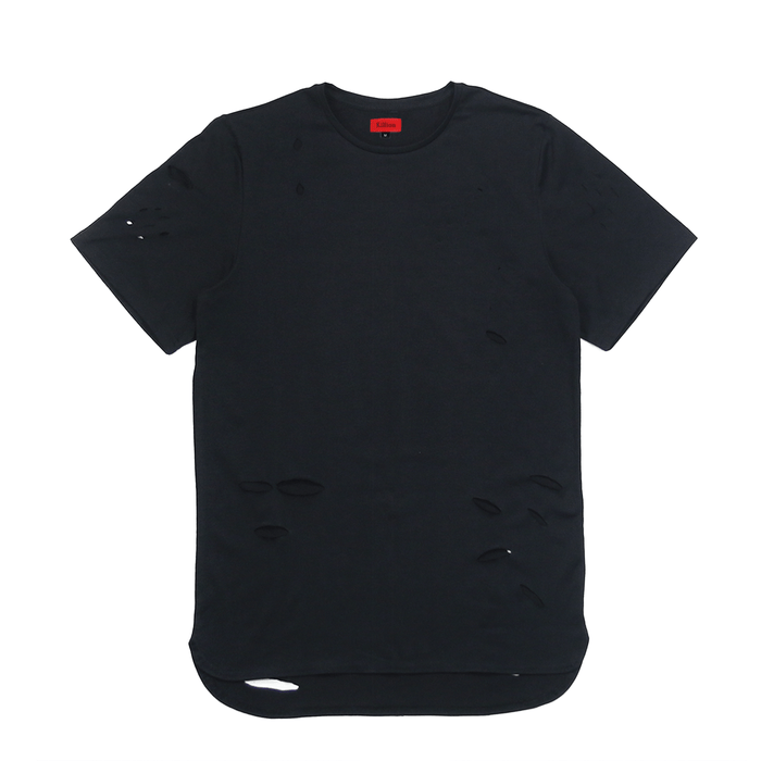 Distressed Essential Shirt - Black