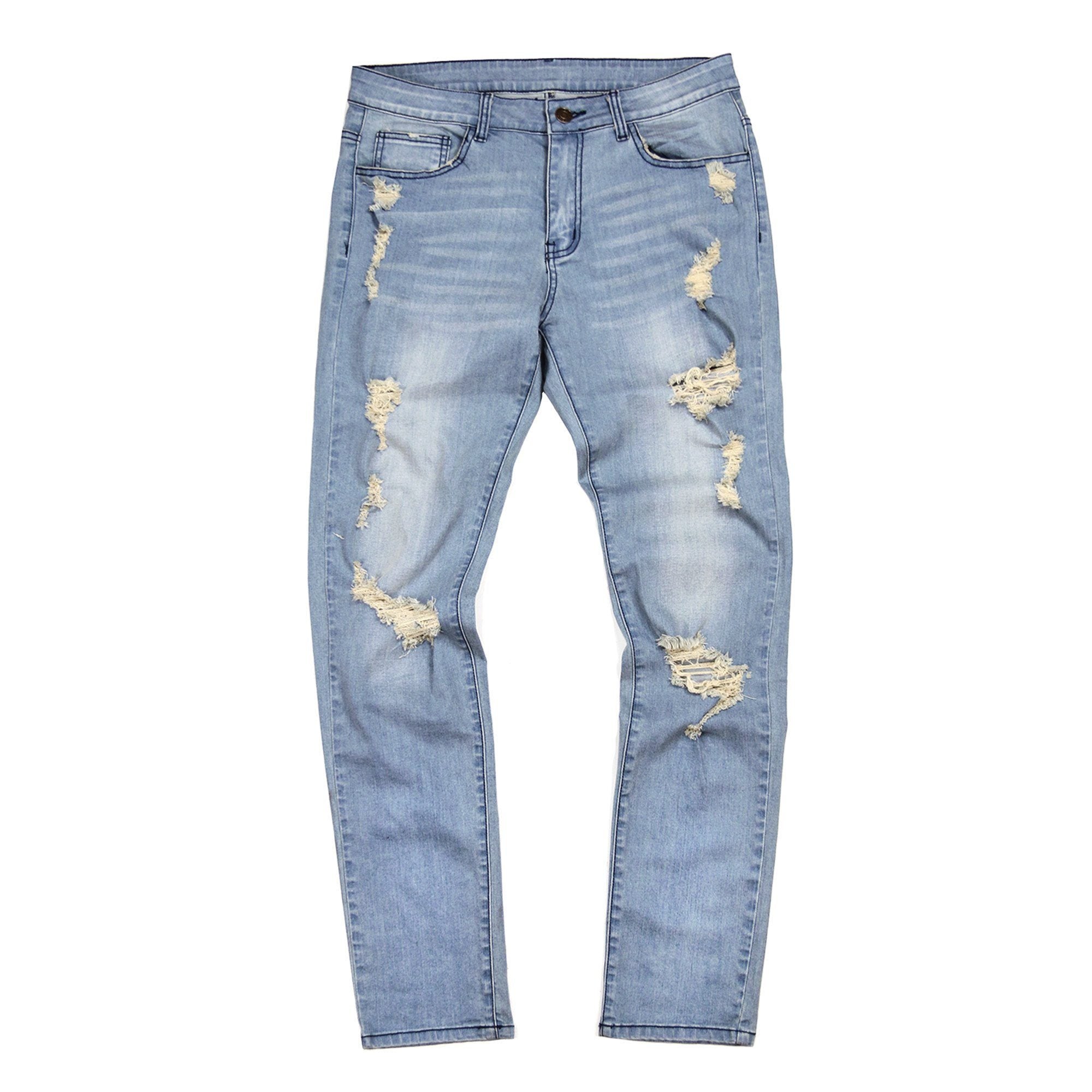 パンツ sundays best STONE WASHED BLUE DENIM 34 Menswear | Stone-Washed Wide Jeans, Light Blue