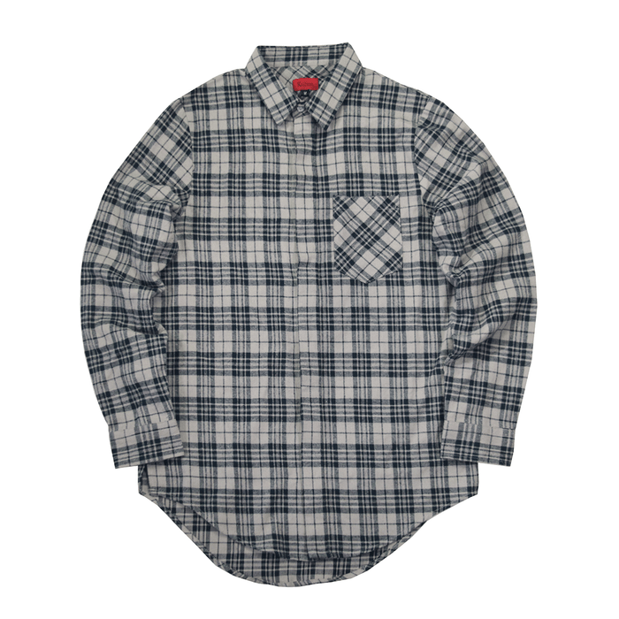 Goodwin Flannel Buttonup - Navy/Sand