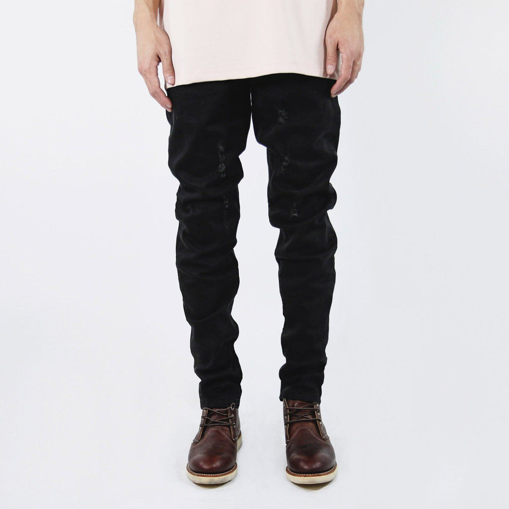 Slightly Distressed Denim Jeans - Black (08.03.23 Release)