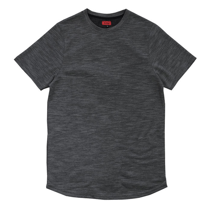 Off Grid Scallop Tee - Charcoal