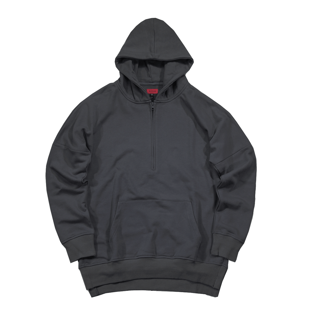 Side Cut Quarter Zip Hoodie Dark Slate 12.14.23 Release