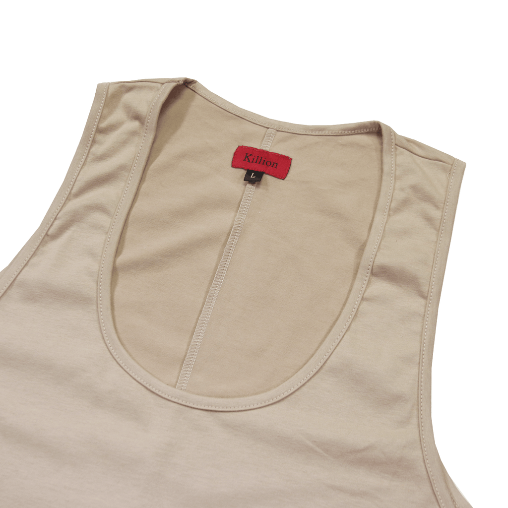 SI Scalloped Tank Top - Tan