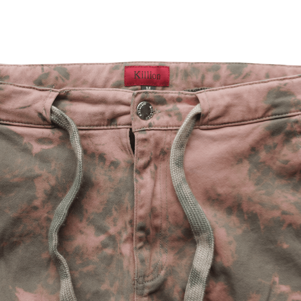 Tie Dye Cargo Twill Trekker Pant - Light Olive (05.05.21 PRE-ORDER)