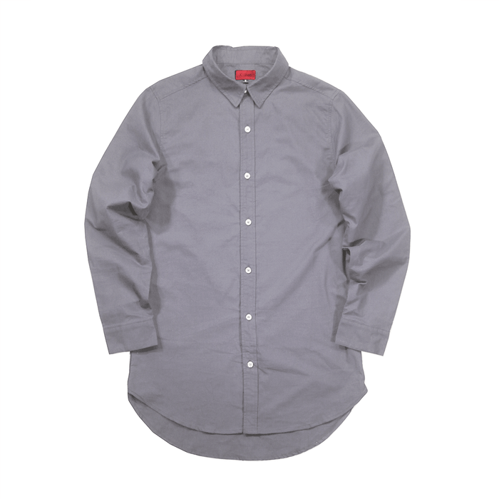 Oxford Button-up LS - Grey